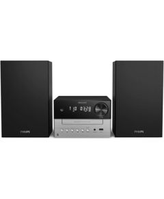 PHILIPS TAM3205M2/12 mūzikas sistēma ar Bluetooth, CD, 20W, melns/sudraba