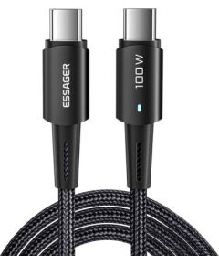 USB-C to USB-C Cable 100W Essager 1m (black)
