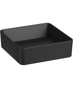 Jika izlietne Cubito Pure, 380x380 mm, h=150 mm, uz virsmas, matēta melna
