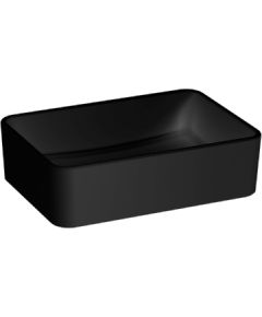 Jika izlietne Cubito Pure, 500x350 mm, h=150 mm, uz virsmas, matēta melna