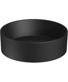 Jika izlietne Cubito Pure, d=400 mm, h=150 mm, uz virsmas, matēta melna
