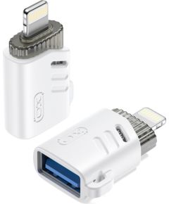 XO адаптер USB-Lightning OTG, белый(NB256A)