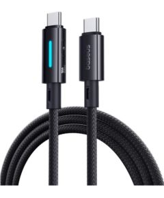 Baseus Lit Fast Charging USB-C uz USB-C 100W / vadība ar pogām / Kabelis 1m