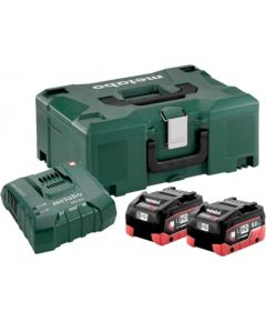 Basic set: 2 x 8,0 Ah LiHD + charger ASC Ultra + Metaloc, Metabo