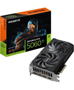 GIGABYTE GeForce RTX 5060 Ti WINDFORCE OC 8G Graphics Card - 8GB GDDR7, 128bit, PCI-E 5.0, 2587MHz Core Clock, 3 x DisplayPort, 1 x HDMI, GV-N506TWF2OC-8GD