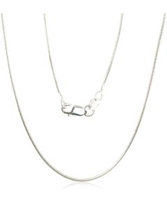 Серебряная цепочка Змейка 1 мм #2400085, Серебро 925°, длина: 50 см, 4.4 гр.