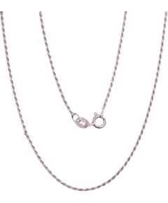 Sudraba ķēdīte Tauvas (Rope) 1,1 mm #2400057, Sudrabs 925°, garums: 45 cm, 2.2 gr.