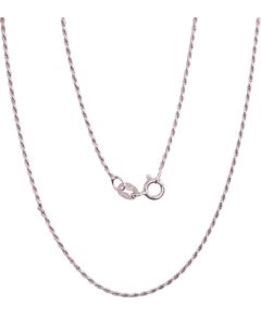 Sudraba ķēdīte Tauvas (Rope) 1,1 mm #2400057(PRh-Gr), Sudrabs 925°, rodijs (pārklājums), garums: 45 cm, 2.2 gr.