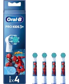 Braun Oral-B Kids Pro Kids3+, 4 pc(s), Multicolour, White, Spider-Man, 3 yr(s), Blister
