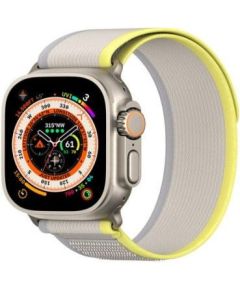 Dux Ducis   Sport Velcro Strap for Apple Watch Ultra / 9 / 8 / 7 / 6 / SE / 5 / 4 / 3 / 2 / 1 (42, 44, 45, 49 Yellow