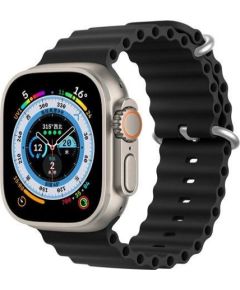 Dux Ducis   Strap Watch Strap 8 / 7 / 6 / 5 / 4 / 3 / 2 / SE (41 / 40 / 38mm) Silicone Band Bracelet Black