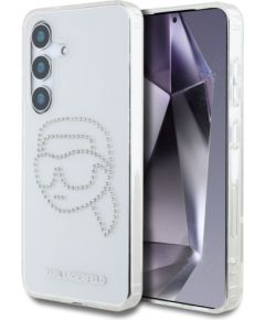 Karl Lagerfeld Samsung  Galaxy S25 Etui Rhinestones Karl Head Logo Transparent