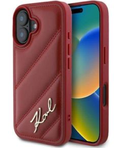 Karl Lagerfeld Apple  iPhone 16 hardcase Quilted Signature Red