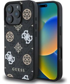 Guess Apple  iPhone 16 Pro PU 4G Peony MagSafe Case Black