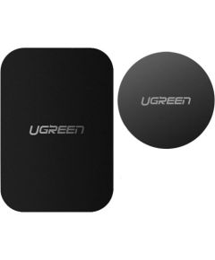 Ugreen   Ugreen LP123 60410 round/rectangular metal plates for magnetic phone holders - black (2 pcs) Black