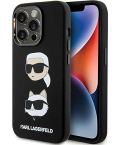 Karl Lagerfeld Apple  Karl Lagerfeld Silicone Karl&Choupette Head case for iPhone 15 Pro - black