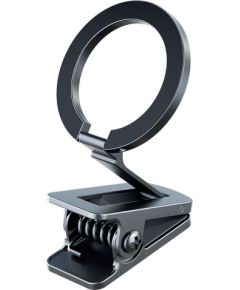 iLike   C63 Metal Table Clip Fix Universal Magnetic magsafe Ring size Smartphone adjustable holder Black