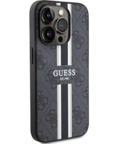 Guess Apple  iPhone 15 Pro Case Cover 4G Printed Stripes Black