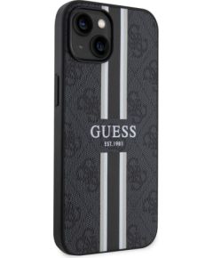 Guess Apple  iPhone 15 Case Cover 4G Printed Stripes Black