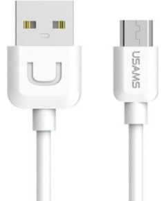 USAMS   US-SJ098 U-Turn Durable TPE Universal Micro USB to USB Data&Fast 2A Charger Cable 1m White
