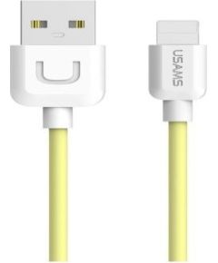 USAMS Apple  US-SJ097 U-Turn Durable TPE Universal Lightning to USB Data&Fast 2A Charger Cable 1m Yellow