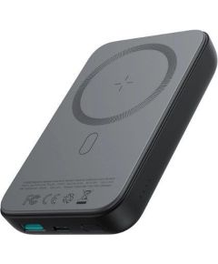Joyroom   JR-W020 20W Mini magnetic wireless power bank 10000mAh Black With USB to Type-C 0.25m Cable Black