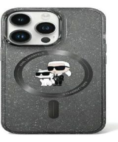 Karl Lagerfeld Apple  iPhone 11 / Xr 6.1 hardcase Karl&Choupette Glitter MagSafe Black