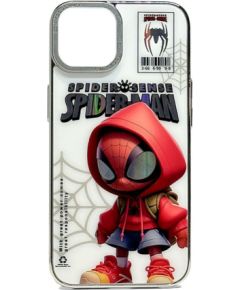 iLike Apple  iPhone 14 PC Silicone Case Spider Sense White Red