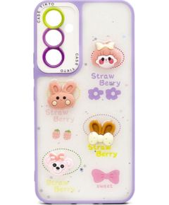 iLike Apple  iPhone 15 EPOXY CARTOON COVER Light Purple
