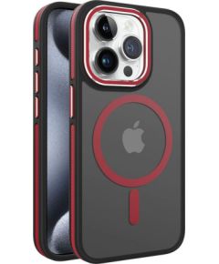iLike Apple  iPhone 14 DUAL METAL FRAME MAGSAFE CASE Red