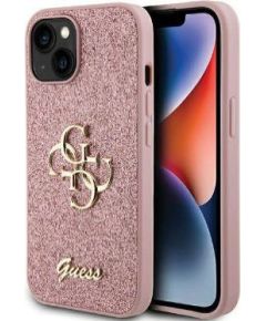 Guess Apple  iPhone 15 HC FIXED GLITTER BIG 4G Pink