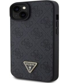 Guess Apple  iPhone 15 Plus Strass Triangle Metal Logo Case Black