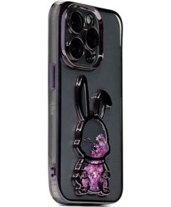 iLike Apple  iPhone 14 Pro Max Silicone Case Print Desire Rabbit Purple