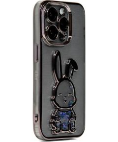 iLike Apple  iPhone 13 Pro Silicone Case Print Desire Rabbit Black