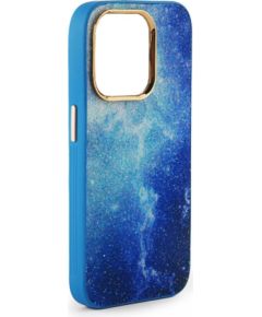 iLike Apple  iPhone 14 Print Desire Customized Diamonds Case Blue