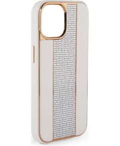 iLike Apple  iPhone 11 Diamonds and Leather Case White
