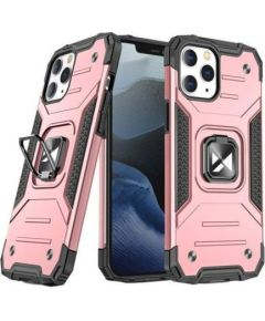 Wozinsky Apple  iPhone 13 Pro Max Ring Armor Case Kickstand Tough Rugged Pink