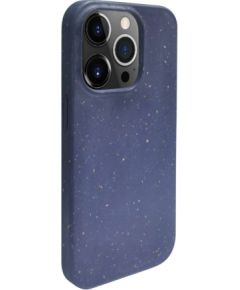 iLike Apple  iPhone 14 Pro MaxSilicone plastic case Eco Print Design Blue