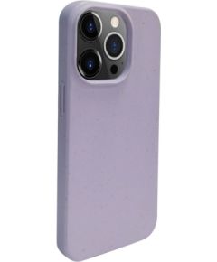 iLike Apple  iPhone 14 Pro Silicone plastic case Eco Print Design Flower Purple