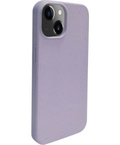 iLike Apple  iPhone 14 Silicone plastic case Eco Print Design Flower Purple