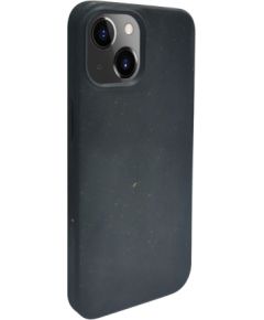 iLike Apple  iPhone 14 Silicone plastic case Eco Print Design Black