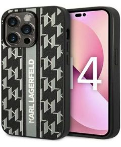 Karl Lagerfeld Apple  iPhone 14 Pro 6.1 Monogram Stripe Grey