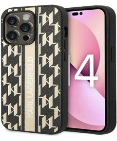 Karl Lagerfeld Apple  iPhone 14 Pro Max 6.7 Monogram Stripe Brown