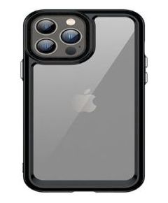 iLike Apple  iPhone 13 Pro Max Hard Cover with Gel Frame Transparent Black