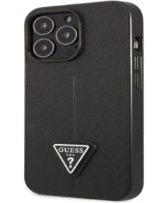 Guess -  iPhone 13 Pro Saffiano Triangle Case Black