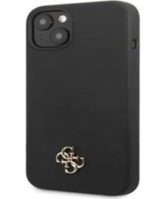Guess Apple  iPhone 13 Silicone Metal Logo Case Black