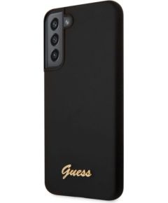 Guess   Samsung S22 Plus Silicone Metal Logo Case Black