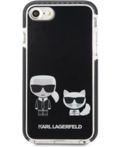 Karl Lagerfeld Apple  iPhone 7/8/SE2020/SE2022 TPE Karl and Choupette Kryt Black