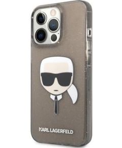 Karl Lagerfeld   iPhone 13 Pro TPU Full Glitter Head Case Black