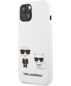 Karl Lagerfeld Apple  iPhone 13 mini Choupette Liquid Silicone Case White